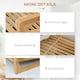 image 7 of HOMCOM Bamboo Shoe Rack, 3-tier Shoe Storage Shelf for 9 Pair Shoes for Entryway