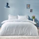 image 2 of Sassy B Stripe Tease Reversible Duvet Cover Set | Blue | Double