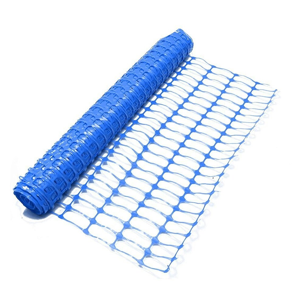 image 1 of Oypla Heavy Duty Blue Safety Barrier Mesh Fencing 1mtr x 15mtr Blue