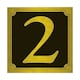 image 1 of Rowan 2 House & Gate Number - Black/Gold - One Size