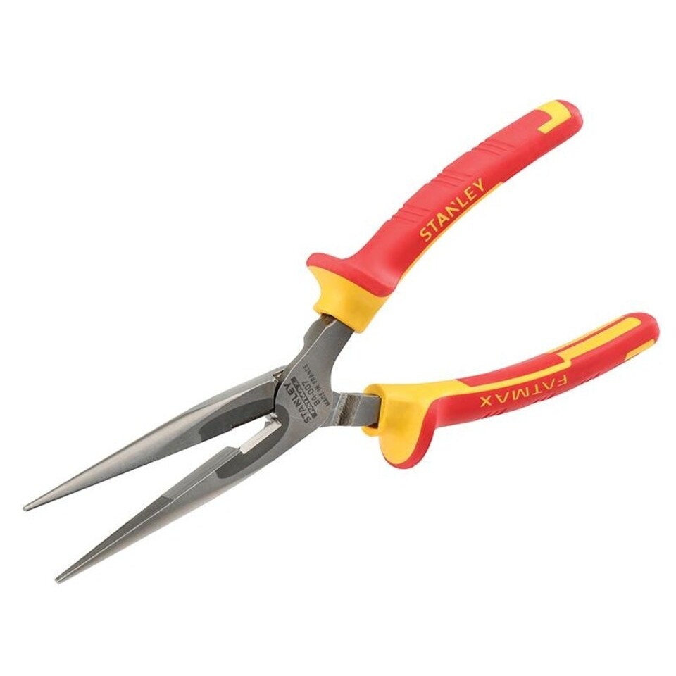 Stanley Hand Tools Fatmax Vde Long Nose Pliers - Multi Colour - 200mm