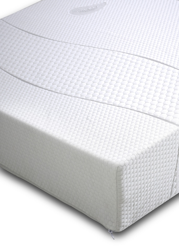 image 1 of Sareer 8 Inch Diamond Memory Foam Mattress 2FT6 | White | Small Single
