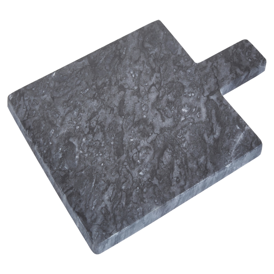 image 1 of Interiors By Premier Small Black Marble Paddle Board, Durable Natural Stone Serving Board For Kitchen Use