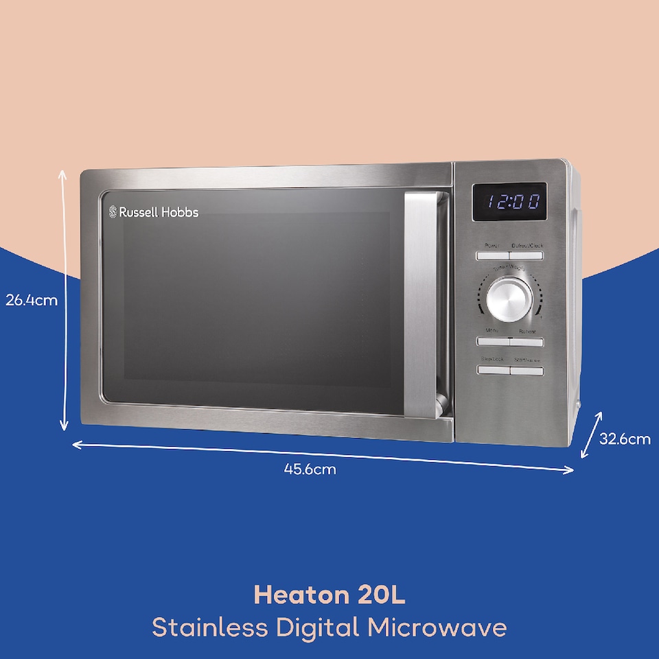 image 1 of Russell Hobbs RHMD828SS, 20L Classics Digital Microwave in Stainless Steel