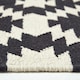 image 4 of Homescapes Zurich Handwoven Black and White Cotton Geometric Kilim Rug - 160 x 230 cm Black | 160 x 230 cm