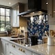 image 2 of Blue & Yellow Bunches Splash Back | White