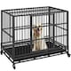 image 2 of Yaheetech 106 cm Indestructible Dog Crate Black