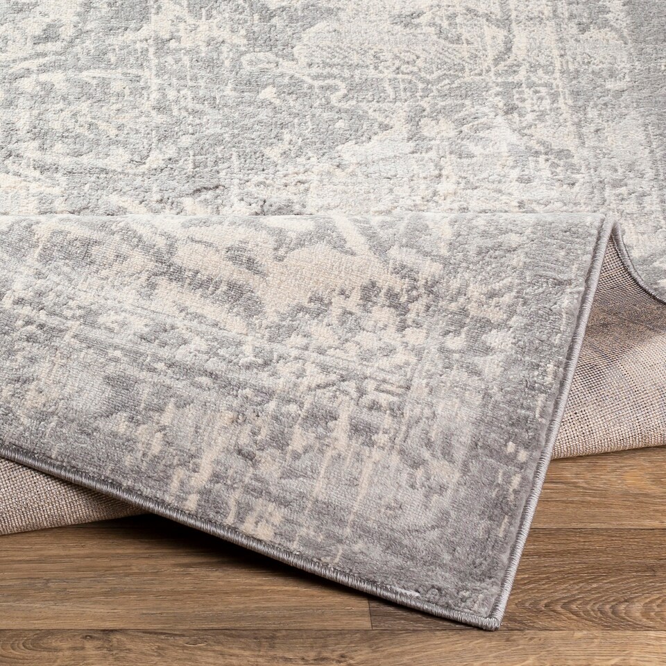 image 1 of LIVABLISS Monaco-Vintage Traditional Boho Rug 80 x 220 cm | Grey Ivory cream