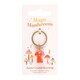 image 2 of Something Different Aura Mushroom Crystal Keyring - Orange - One Size