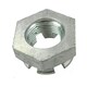 image 2 of M20 x 1.5 Slotted Castle Nut for Trailer Wheel Hubs Castellated Hub Bearing Nut