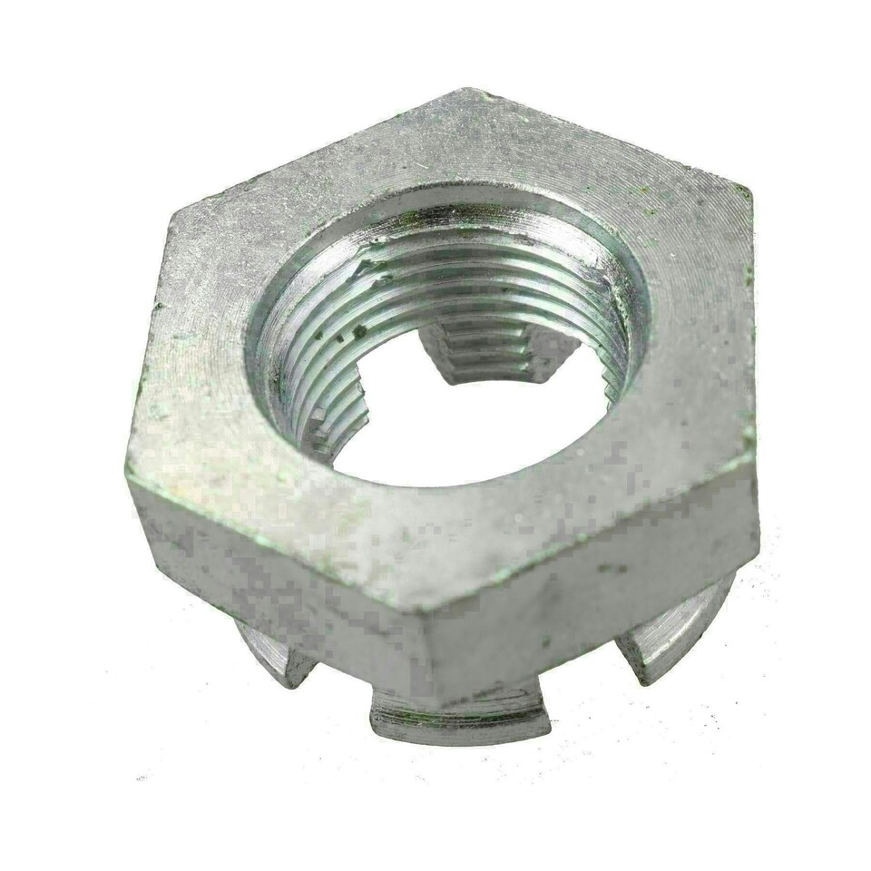 image 1 of M20 x 1.5 Slotted Castle Nut for Trailer Wheel Hubs Castellated Hub Bearing Nut