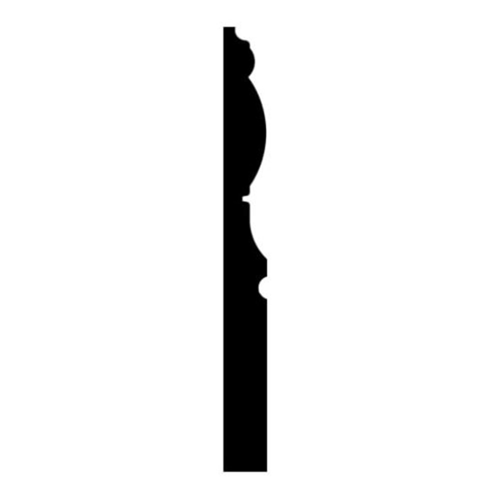 image 1 of PACK OF 15 (Total 15 Units) - Victorian Primed MDF Skirting - 18mm x 180mm - 4200mm Length