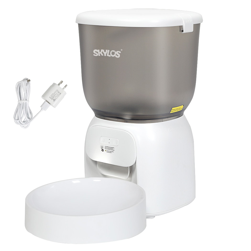 Skylos 4L Automatic Pet Feeder Wifi Auto Smart Dog Food Dispenser Timer Feed