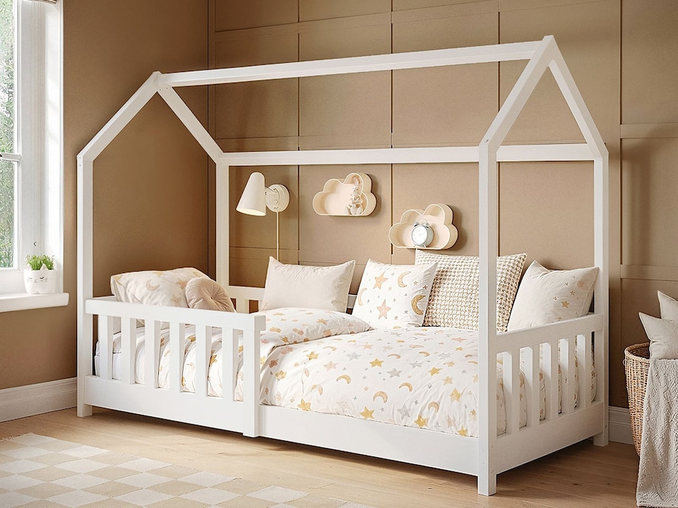 image 1 of Flair Explorer Shorty Play House Floor Bed White Wooden