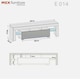 image 4 of TV Unit 160cm Grey Gloss Door White Matt Body with LED Glass Shelves | White | Grey | One Size | 1