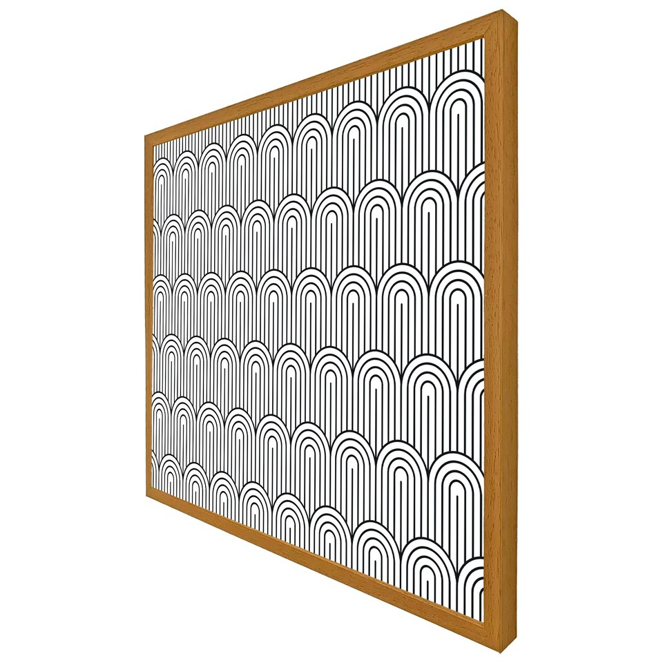 image 1 of Geometric curves (Picture Frame) Black | L