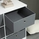 image 8 of HOMCOM Chests of Drawer Fabric Dresser Storage Cabinet w/ 6 Drawers for Bedroom