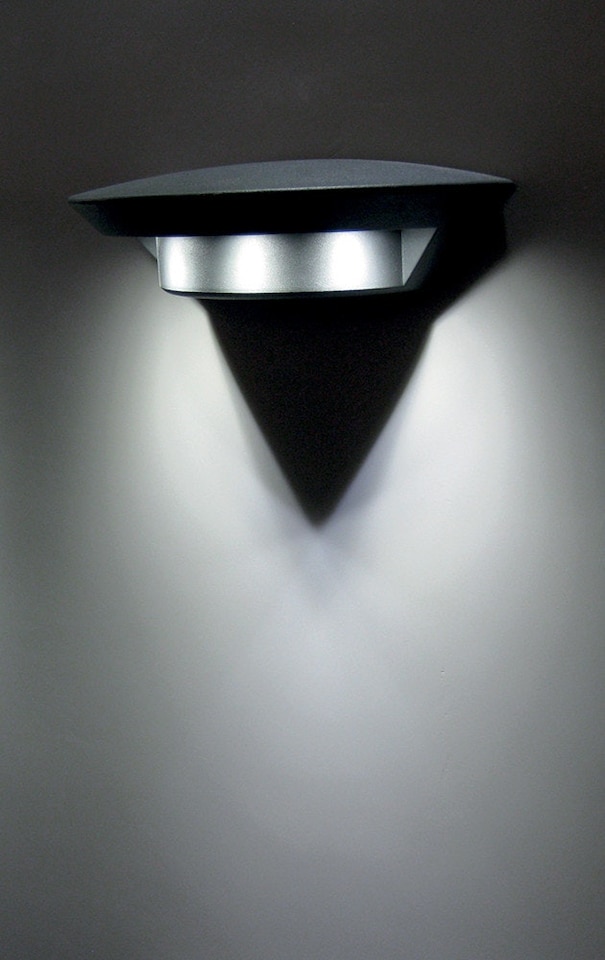 image 1 of Kasper LED 1 Light Small Bathroom Wall Light Graphite IP54