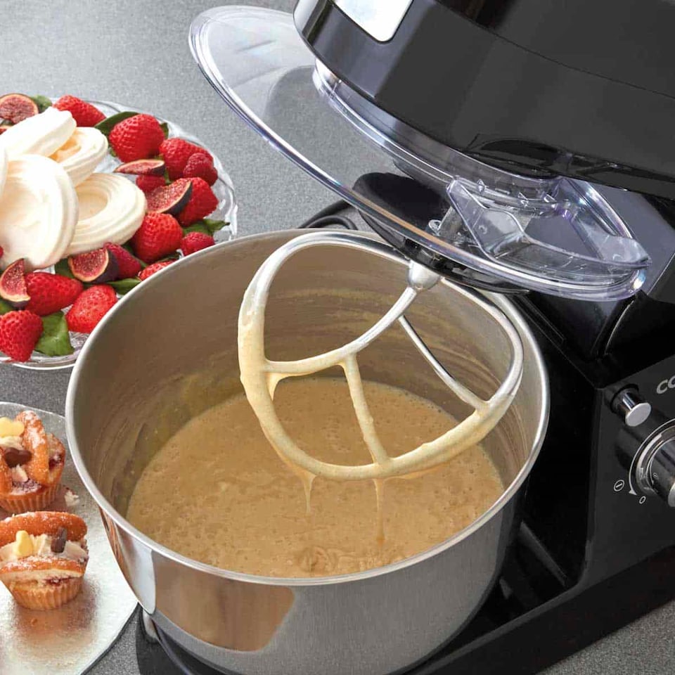 image 1 of Cooks Professional Multi-Function Stand Mixer | Black | Black & Silver