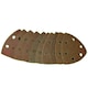 image 2 of Hook And Loop Sanding Abrasive Discs Pads 90mm Triangular 100pk Mixed Grit