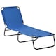 image 1 of Outsunny Folding Lounge Chair Outdoor Chaise Lounge for Bench Patio