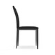 image 4 of Set Of 2 Monza Faux Leather Dining Chair Modern Padded Seat Metal Legs Kitchen Black | Black