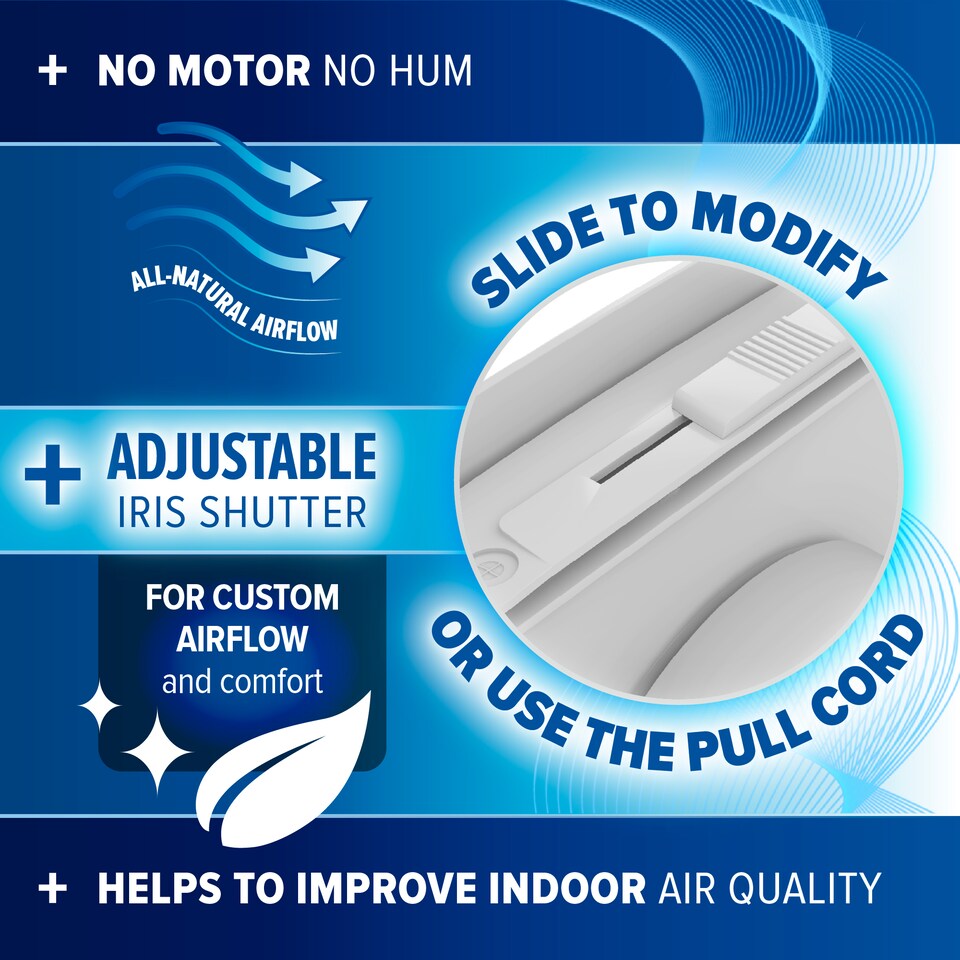 image 1 of Dryzone Telescopic Passive Wall Intake Vent Grille Kit x 2 pack (100 mm, White) Adjustable Airflow Condensation & Mould Control
