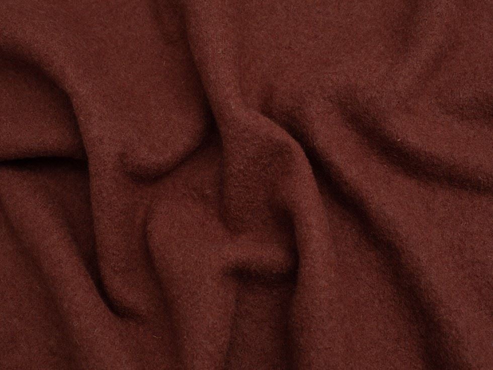 Minerva Core Range Brown 100% Pure Boiled Wool Coating Fabric for Dressmaking, 140cm / 55" Wide - per metre