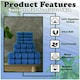 image 3 of VELVETIO 8 Piece Towel Bale Set Boston Shiny Stripe Pattern - 100% Cotton, 450 GSM Blue | Royal Blue