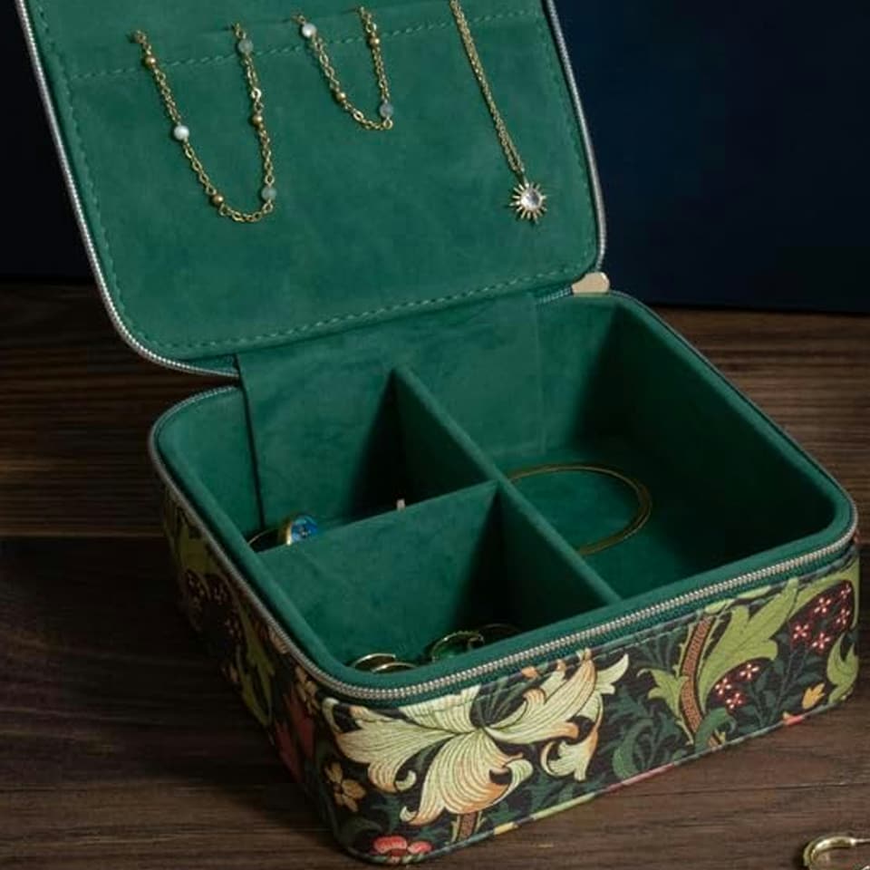 image 1 of Portico Designs William Morris Golden Lily Jewellery Case