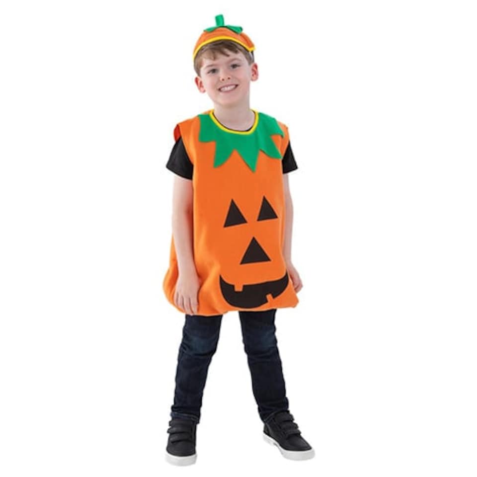 image 1 of Pumpkin Halloween Fancy Dress Costume Unisex Kids One Size