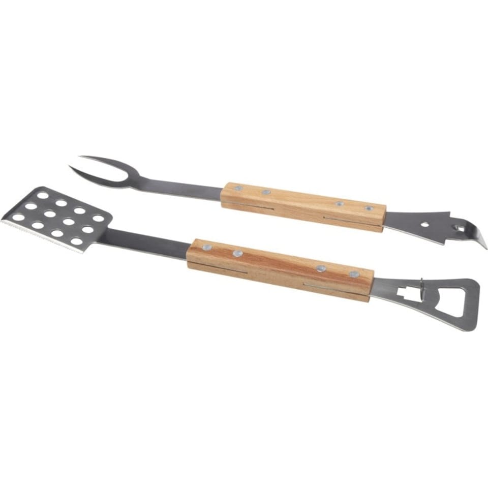 image 1 of Seasons Fajro 4 in 1 BBQ Tool Set - Natural - One Size