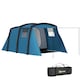 image 1 of Outsunny Inflatable 3-4 Man Tunnel Tent w/ Air Pump, Living Area 