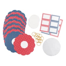 Tala Gingham Everyday Jam Pot Cover Set | Multi | Multicoloured | One Size | 1