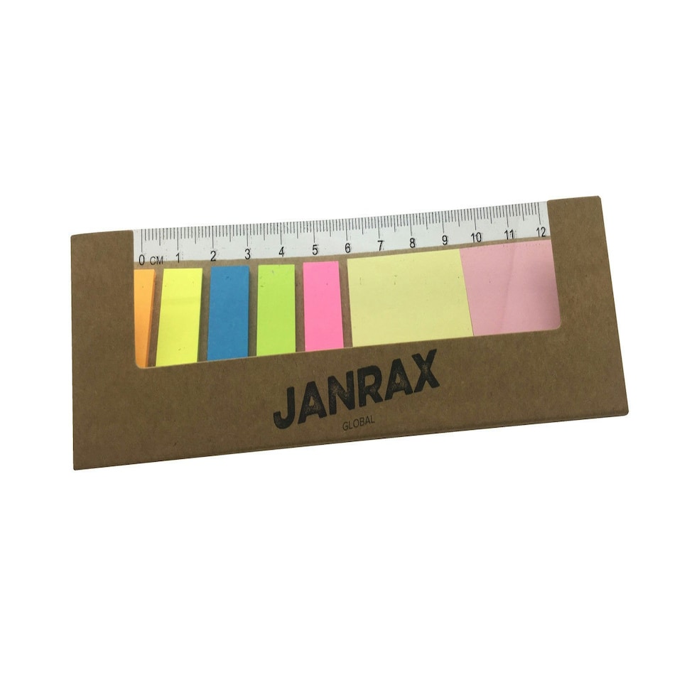 image 1 of Janrax Sticky Notes Set with Rule