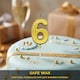 image 7 of Gold 6 Number Candle Birthday Anniversary Party Cake Decorations Topper | Gold