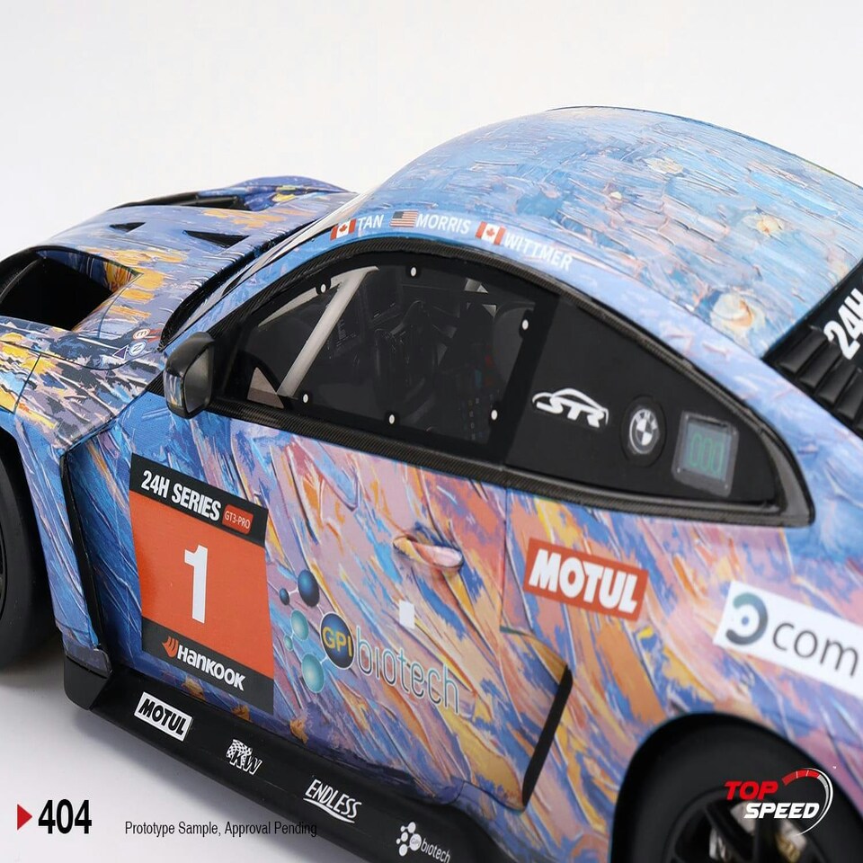 image 1 of BMW M4 GT3 #1 ST Racing 2022 12Hr Mugello Winner 1:18 Scale TSM TS0404
