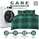 image 5 of VELVETIO Finn Check Complete Duvet Cover Set with Fitted Sheet Soft Polycotton Bedding Sets Green | King