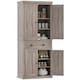 image 1 of HOMCOM Freestanding Pantry Cupboard Storage Cabinet Home Organizer Furniture