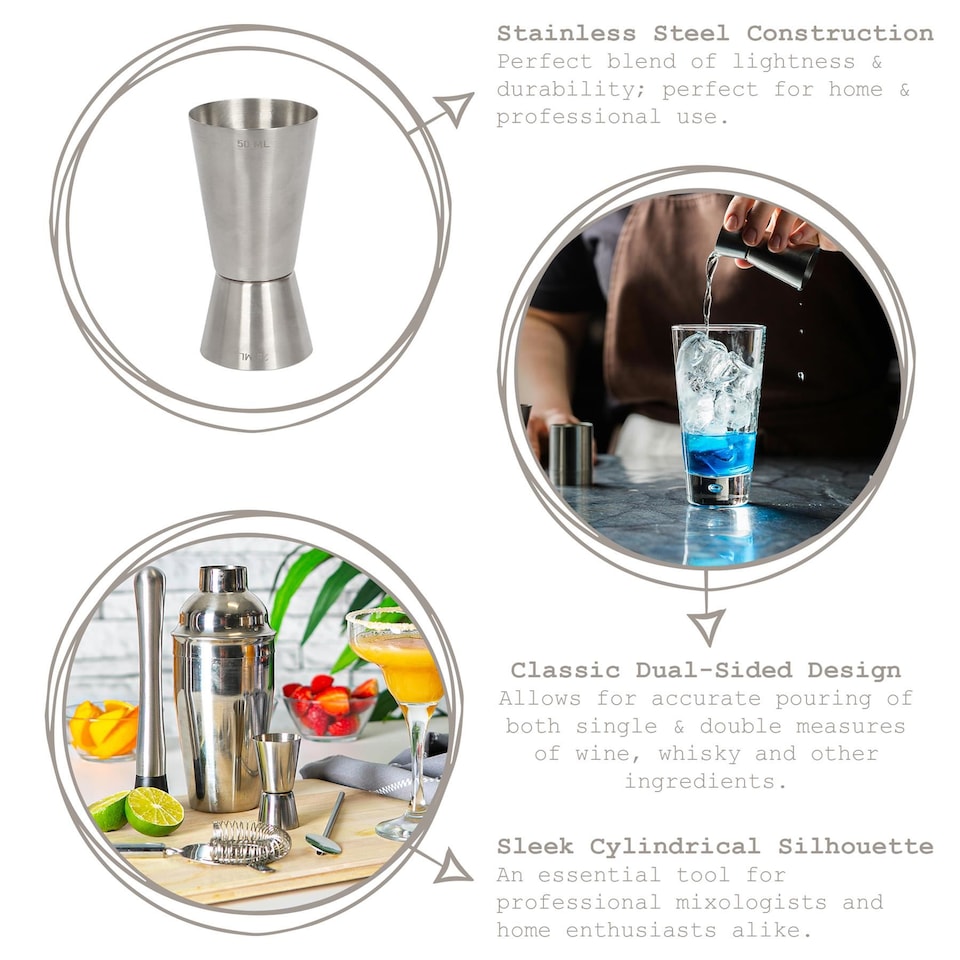 image 1 of Rink Drink Stainless Steel Jigger - 25/50ml