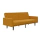 image 2 of Paxson Clic Clac Sofa Bed in Mustard Fabric Yellow | MUSTARD