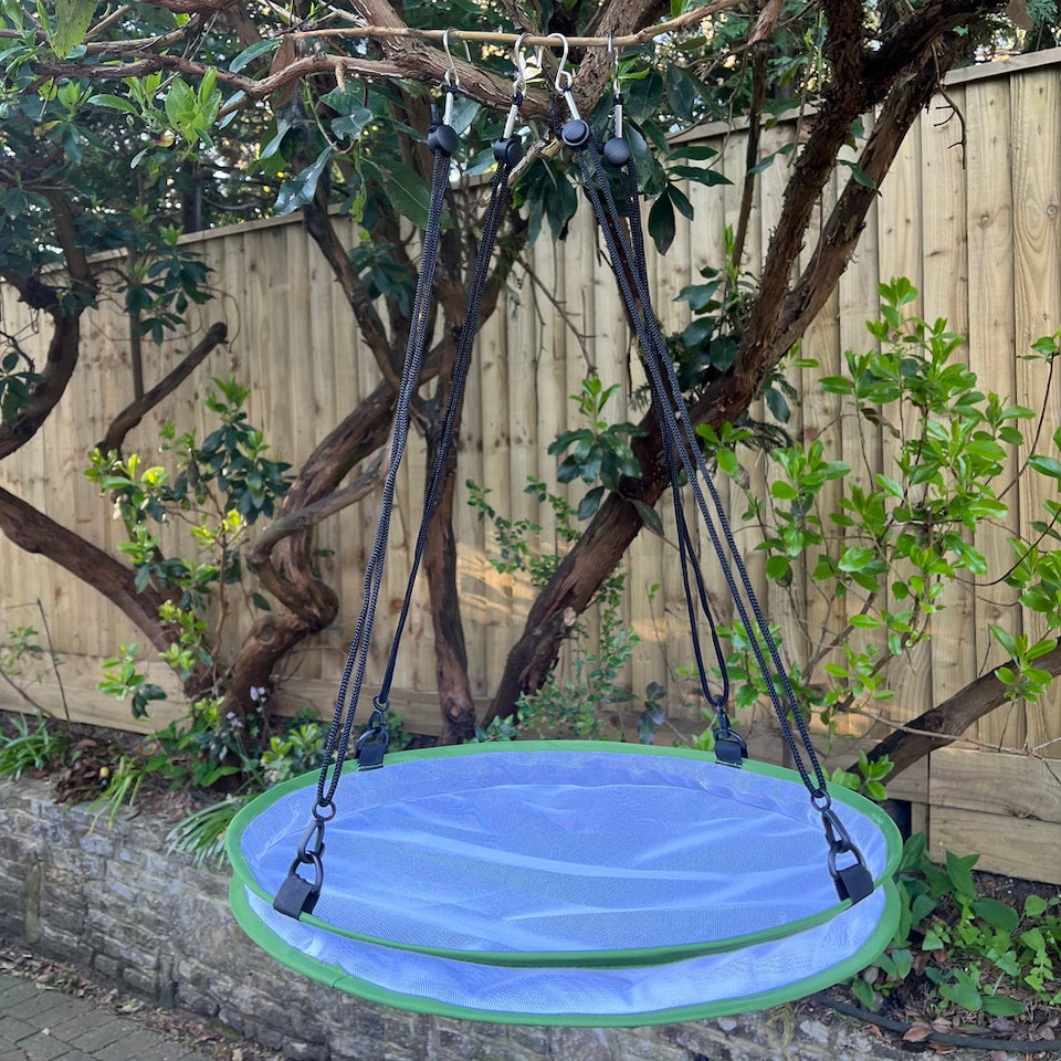 image 1 of Large Mesh Bird Feeder Seed Catcher Tray