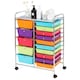 image 1 of COSTWAY 15 Drawers Storage Trolley Rolling Utility Cart Multi-color