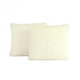 image 1 of OHS 2 x Ribbed Soft Fleece Cushion Covers, 45x45cm - Cream