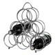 image 4 of Maison by Premier Zuko Chrome 6 Bottles Triangular Wine Rack