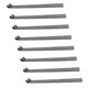 image 1 of Trailer Tailgate Strap Hinge Self Colour 12.5mm Pin Weld On 460mm Long 8pc Grey