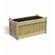 image 1 of Multi Pack of 2 - Elegant Rectangular Trough Planter - Timber - L50 x W100 x H52 cm - Minimal Assembly Required | Brown