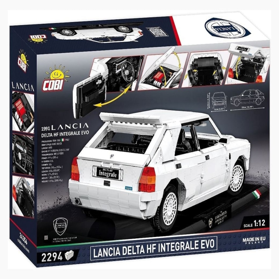 image 1 of COBI Executive Edition Lancia Delta HF Intg. Evo brick car model - COBI 24356 - 2294 bricks