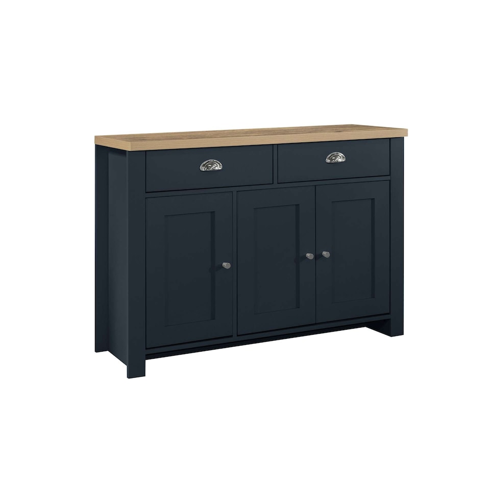 image 1 of Highgate 3 Door 2 Drawer Sideboard Navy