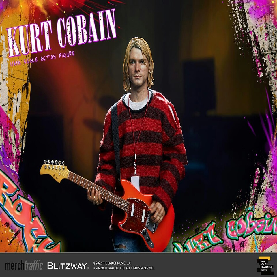 image 1 of Kurt Cobain On Stage Action Figure 1:6 Scale Blitzway BW-UMS-11701